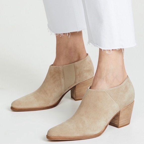 VINCE Suede Hamilton Chelsea Ankle Bootie in Clay 6.5 - Picture 2 of 16